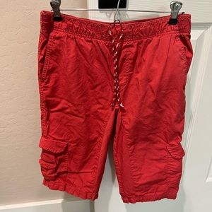 Arizona Jean Co. Cargo shorts, Boys size 20, Red, pull on